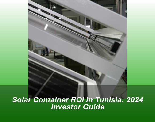Solar Container ROI in Tunisia: 2024 Investor Guide